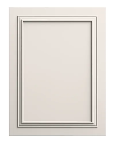 Panou decorativ MDF alb mat cu rama clasica