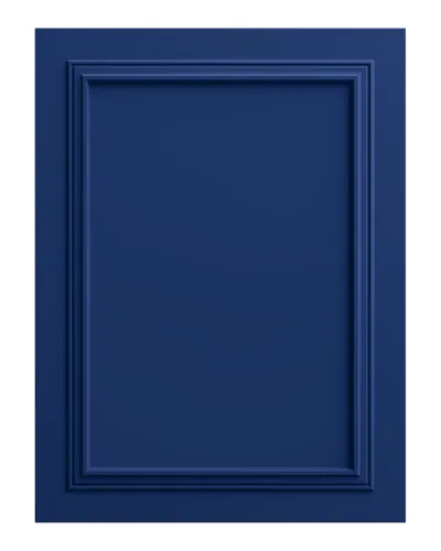 Panou decorativ MDF în nuanța Midnight Blue, cu finisaj mat și design clasic cu chenar