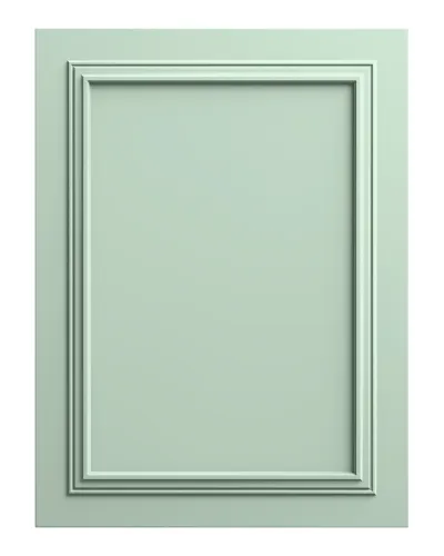 Panou decorativ MDF verde menta cu finisaj mat si rama clasica