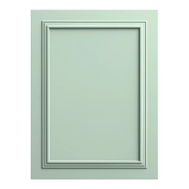 Panou decorativ MDF verde menta cu finisaj mat si rama clasica