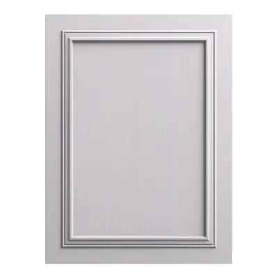 Panou decorativ MDF gri Moon, cu contururi clasice si textura subtila.