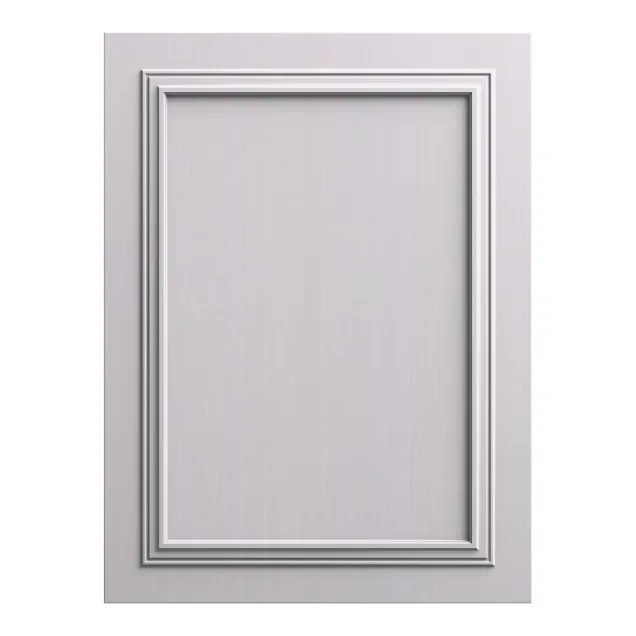 Panou decorativ MDF gri Moon, cu contururi clasice si textura subtila.