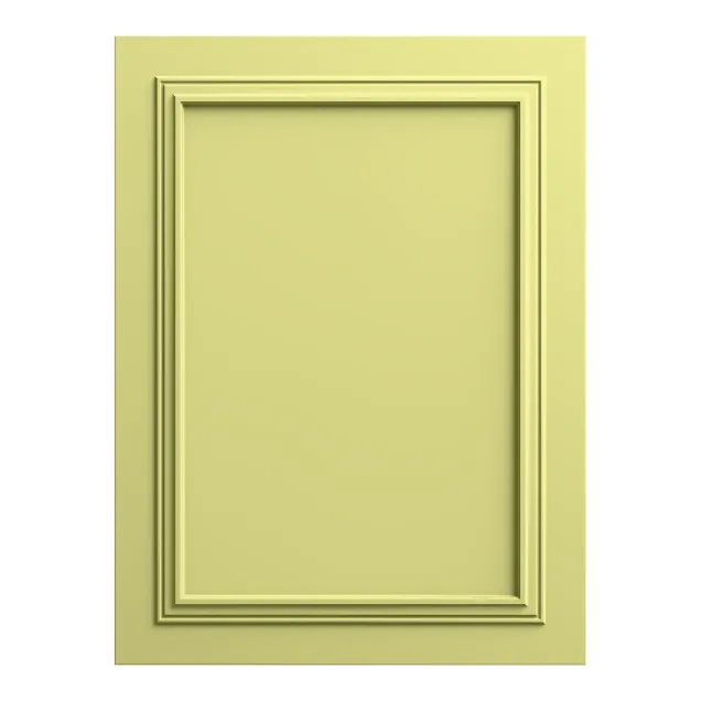 Panou decorativ MDF verde cais mat cu profile clasice