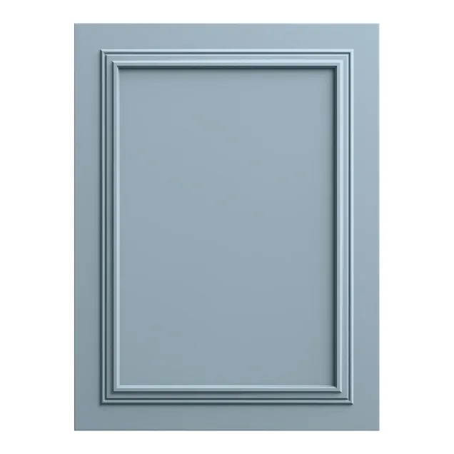 Panou decorativ MDF Pigeon Blue mat cu cadru finisat
