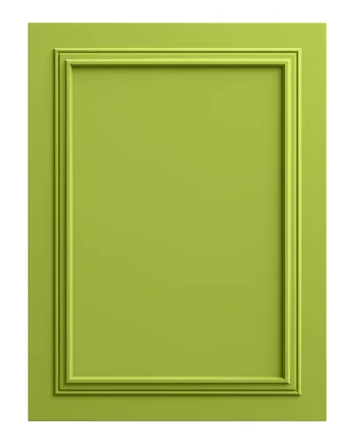 Panou decorativ MDF verde pomelo cu cadru dublu si finisaj mat