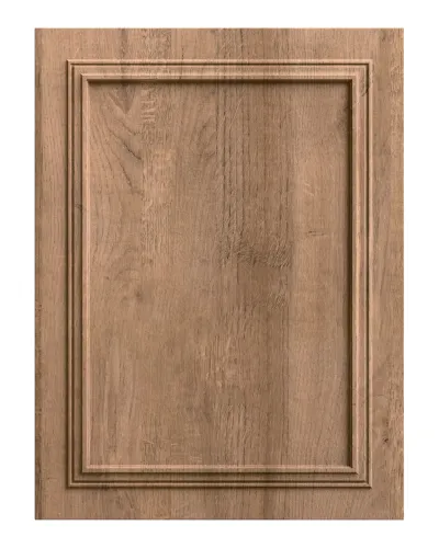 Panou decorativ MDF cu aspect de lemn Riviera Oak și ramă sculptată