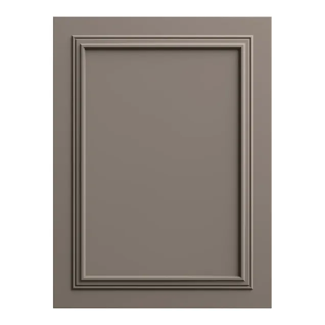 Panou decorativ MDF gri piatră cu finisaj mat și profiluri clasice