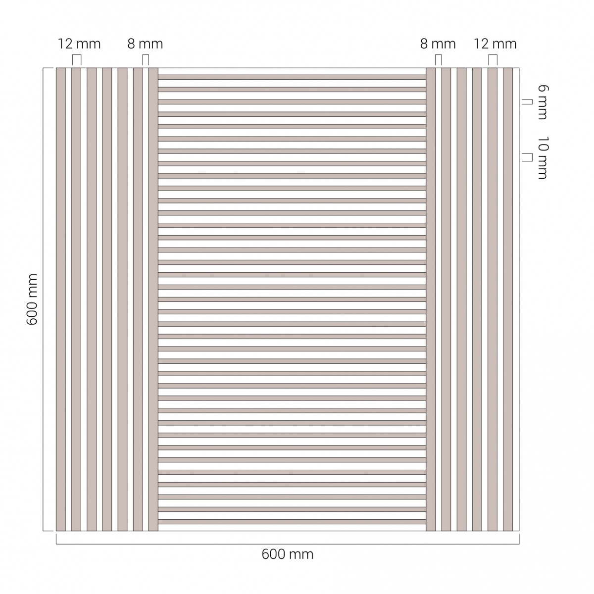 Panouri decorative Pladec PLD-PL80-001H-walnut. Conține culorile: