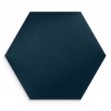 Panou tapițat hexagon catifelat, bleumarin, Simply Wall Panels