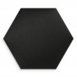 Panou tapițat hexagon catifelat, negru, Simply Wall Panels