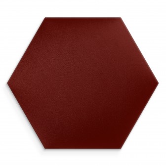 Panou tapițat hexagon catifelat, burgundy, Simply Wall Panels