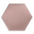 Panou tapițat hexagon catifelat, roz, Simply Wall Panels