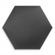 Panou tapițat hexagon catifelat, gri grafit, Simply Wall Panels