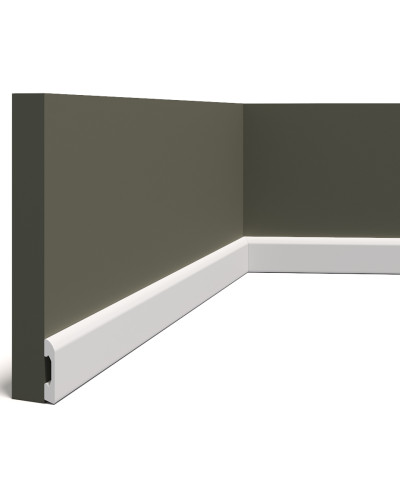 Plintă decorativă duropolimer albă, design modern