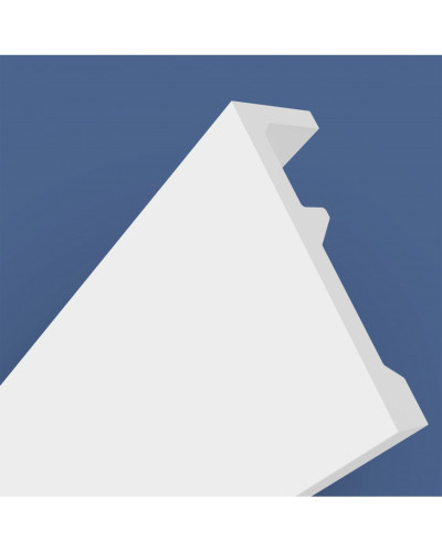 Cornisa decorativa alba, profil pentru mascare galerie perdele