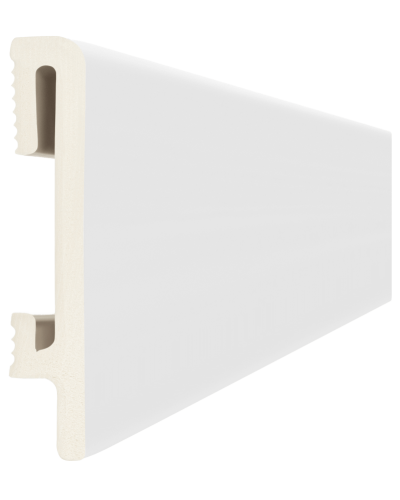 Plinta decorativa PF080 Alb, Dimensiuni: 240 x 8 x 1.5 cm, Durofit