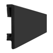 Plinta decorativa PF080B Negru, Dimensiuni: 240 x 8 x 1.5 cm, Durofit