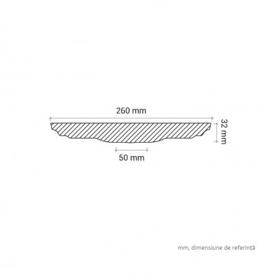 Profile Decorative Gaudi Decor GDD-1.56.013. Conține culorile: