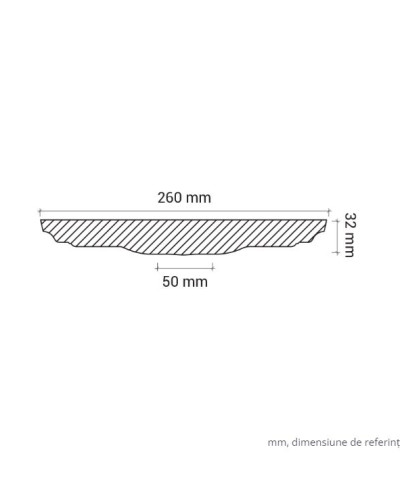 Profile Decorative Gaudi Decor GDD-1.56.013. Conține culorile: