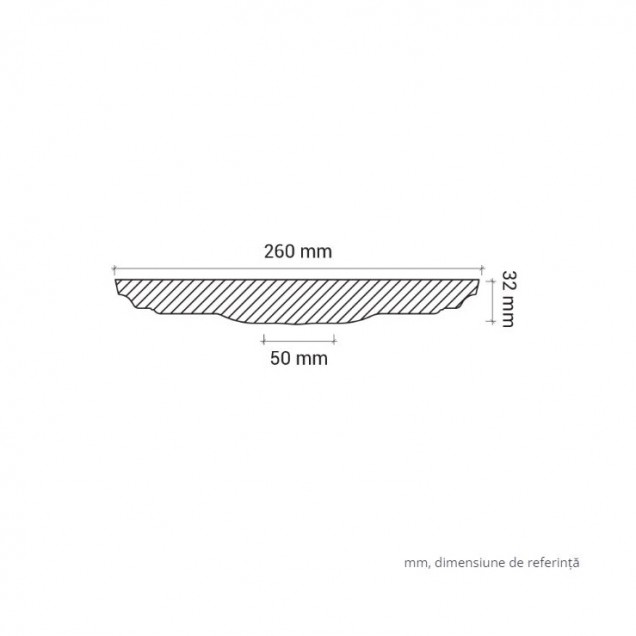 Profile Decorative Gaudi Decor GDD-1.56.013. Conține culorile: