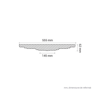 Profile Decorative Gaudi Decor GDD-1.56.015. Conține culorile: