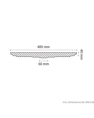 Profile Decorative Gaudi Decor GDD-1.56.035. Conține culorile: