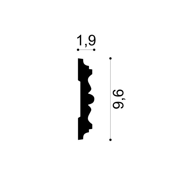 Profile Decorative Gaudi Decor GDD-1.51.310f. Conține culorile: