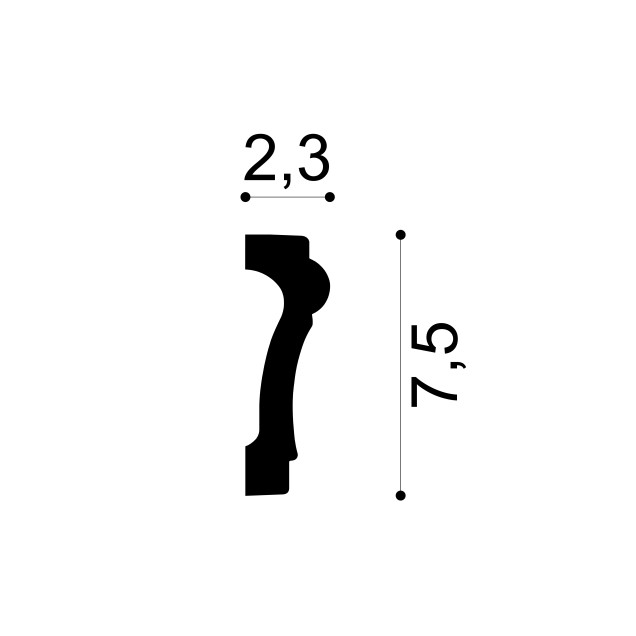 Profile Decorative Gaudi Decor GDD-1.51.383. Conține culorile: