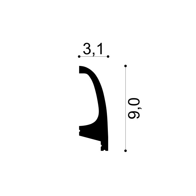 Profile Decorative Gaudi Decor GDD-6.53.701. Conține culorile: