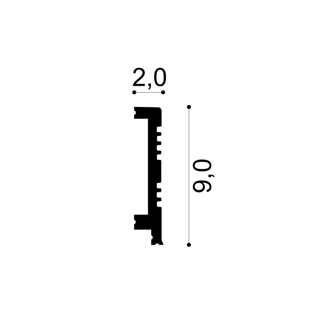 Profile Decorative Gaudi Decor GDD-6.53.705. Conține culorile: