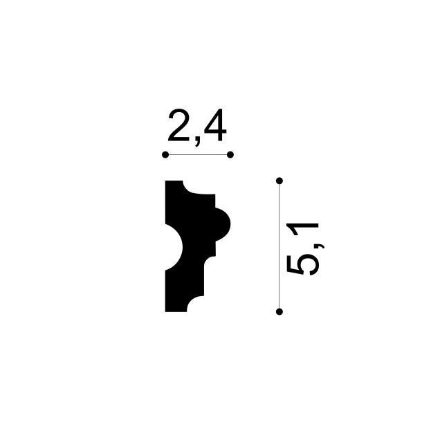 Profile Decorative Gaudi Decor GDD-1.51.304f. Conține culorile: