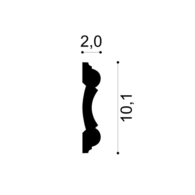 Profile Decorative Gaudi Decor GDD-1.51.317f. Conține culorile: