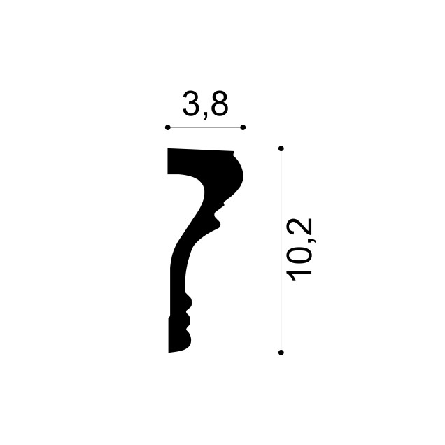 Profile Decorative Gaudi Decor GDD-1.51.355. Conține culorile:
