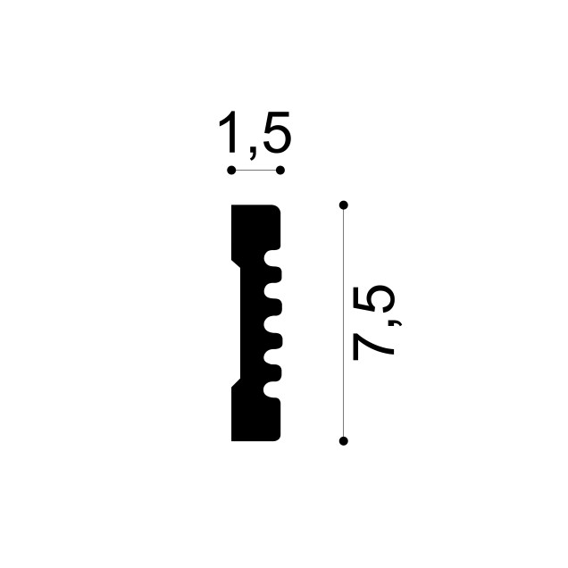 Profile Decorative Gaudi Decor GDD-1.51.370. Conține culorile: