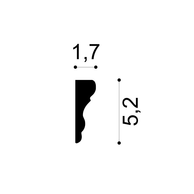 Profile Decorative Gaudi Decor GDD-1.51.377f. Conține culorile: