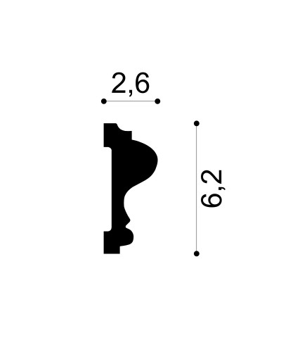 Profile Decorative Manavi MNV-CR889-6.2x2.6x200. Conține culorile: