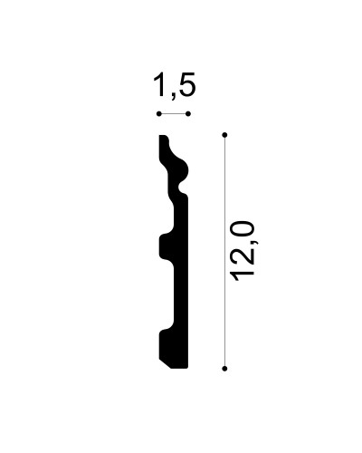 Profile Decorative Manavi MNV-S13-12x1.5x200Flex. Conține culorile: