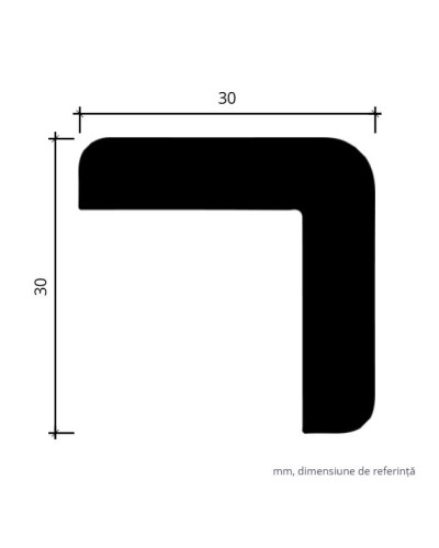 Cornișă decorativă albă pentru tavan