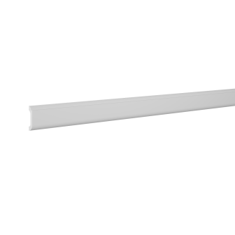 Brau decorativ alb, dimensiuni 5.9 x 1.5 x 200 cm