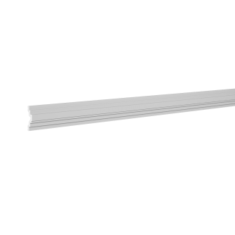 Brau decorativ alb cu dimensiunile 6 x 1.8 x 200 cm