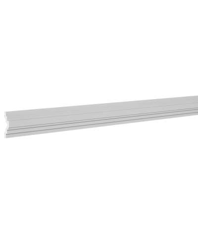 Brau decorativ alb cu dimensiunile 6 x 1.8 x 200 cm