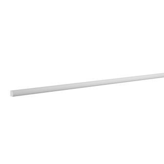 Brau decorativ alb 1.5 x 1.5 x 200 cm