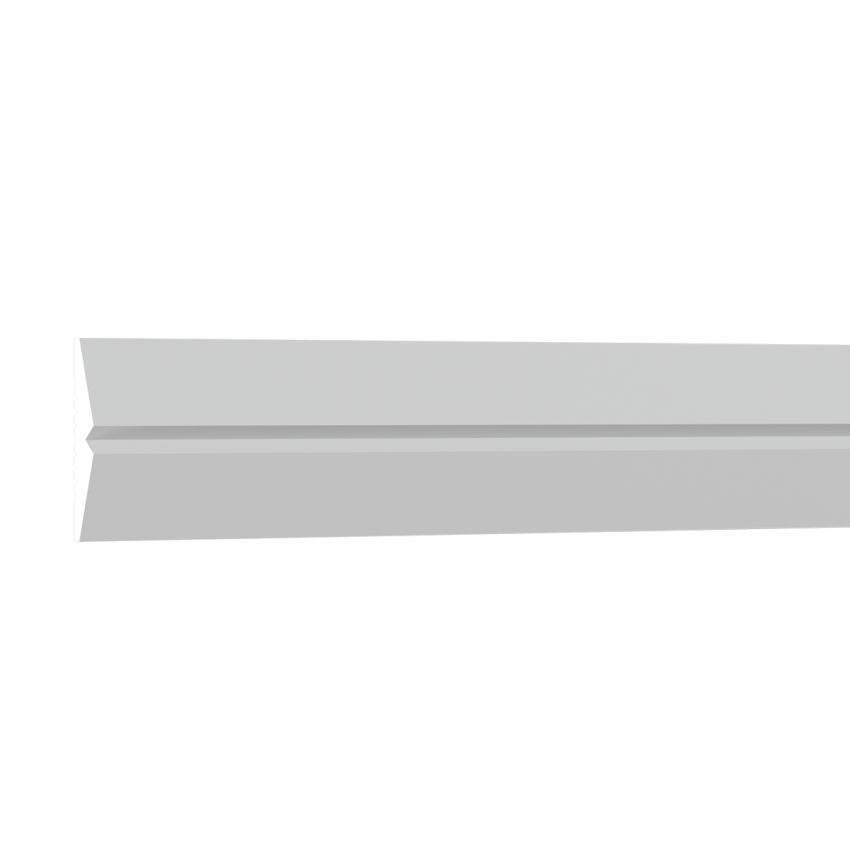 Brau decorativ alb, dimensiuni 5 x 0.8 x 200 cm