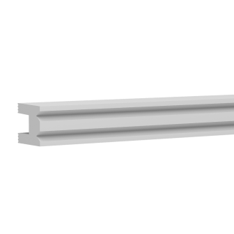 Brau decorativ alb, 4x3x200 cm
