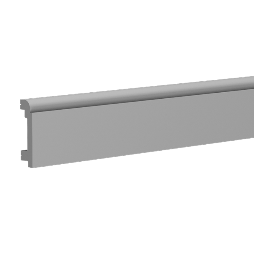 Plinta decorativa gri, dimensiuni 7x1.6x200 cm
