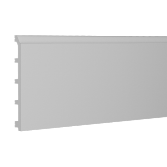 Plinta decorativa alba, dimensiuni 18.5 x 1.5 x 200 cm