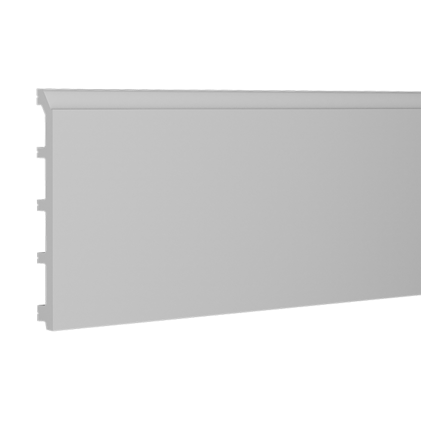 Plinta decorativa alba, dimensiuni 18.5 x 1.5 x 200 cm