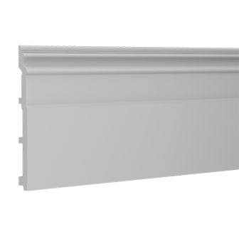 Plinta decorativa alba, dimensiuni 20 x 1.5 x 200 cm