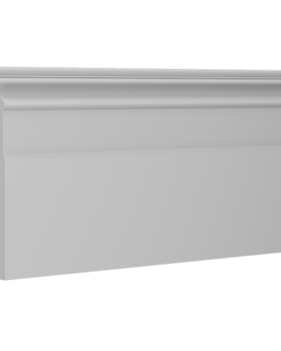 Plinta decorativa alba, dimensiuni 20 x 1.5 x 200 cm