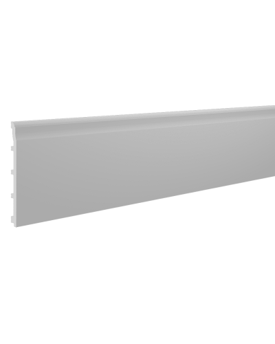 Plinta decorativa alba, dimensiuni 20x1.5x200 cm
